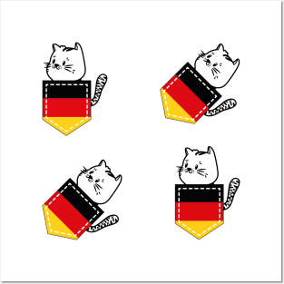 Patriotic Pocket Pussy - Cat Lover -  German Patriot Posters and Art